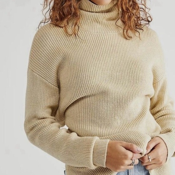 Free People | FP Beach | Tie Back Turtleneck Sweater | NWT! - Picture 2 of 7